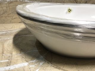 Раковина CeramaLux 3573 белая хром 60 см